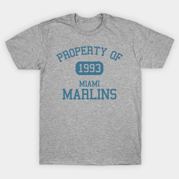 Property of Miami Marlins 1993 T-Shirt by Funnyteesforme